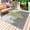 Green, variant on Navy Blue Cement Gray Outdoor Rug for Patio/Deck/Porch, Non-Slip Large Area Rug 5 x 8 Ft, Modern Abstract Art Blue Indoor Outdoor Rugs Washable Area Rugs, Reversible Camping Rug Carpet Runner