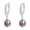 Purple, variant on Pearl Drop Earrings for Women Cubic zirconia Piercing Sparkly Earrings Hypoallergenic Jewelry Gift