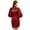 Deep Red, variant on Women's Gold Glitter Robe‌ Short Satin Kimono Elegant Wedding Party Bathrobe for Bride S-2XL