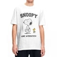 thumbnail image 2 of Camiseta de Snoopy y Charlie Brown para hombre, camisetas vintage de Peanuts, 100 % algodón, camisetas hippies de cuello redondo de verano, camisetas de gran tamaño, 2 of 5