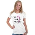 thumbnail image 4 of We Can Beat Breast Cancer Awareness Womens Slim Fit Graphic Tee Brisco Brands X, 4 of 5