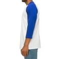 thumbnail image 2 of BAIEBLEUE GLOBAL Men's 3/4 Sleeve Baseball Jersey, Vintage Raglan Casual Sleeve Tee Shirt Baseball Jersey, 2 of 3