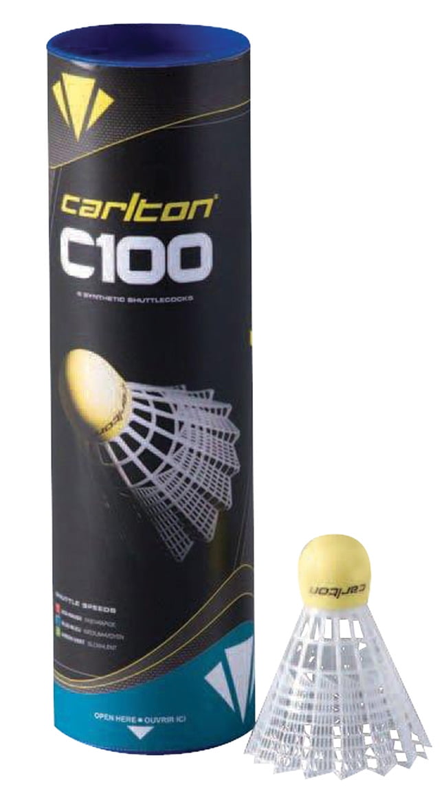 C100 Badminton Shuttles 6-pack