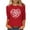 Red #B, variant on 3/4 Length Sleeve Tops for Women Cute Hearts Printed Valentines Day Holiday Tees Long Sleeve Crewneck T-shirts (XL, Pink #E)