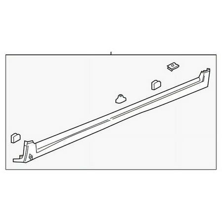 Genuine OE GM Rocker Molding - 42617386 Fits select: 2017-2021 CHEVROLET BOLT EV