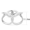 thumbnail image 2 of No Plating Stainless Steel Ring with No Stone for Women No Stone Stone Color Style TK3585 Size 5, 2 of 5