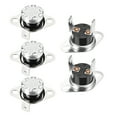 thumbnail image 5 of Uxcell Temperature Control Switch Thermostat 140°C 10A Normally Closed 5 Pack, 5 of 5