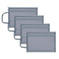 thumbnail image 1 of Bolsa de malla para archivos Desiderio, 4 unidades, 4A, para documentos, bolsa para archivos comerciales, bolsa de almacenamiento de papelería, gris, 1 of 5