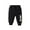 Black, variant on ZHUASHUM Baby Boy'S Pants Relax Fit Straight Leg Solid Color Letter Prints Sweartpants Summer Casual Pants Trousers Daily Wear Black 9-12 Months