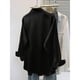 thumbnail image 5 of RKSTN Long Sleeve Shirts for Women Oversized Lapel Button Down Satin Silk Blouses Womens Casual Solid Plus Size Tunrndown Collar Loose Comfy Business Dressy Blouse Top Fall Spring Clothes, 5 of 6