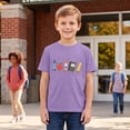 thumbnail image 2 of Glisme Toddler Boys Back To School T-Shirt Graphic Print Short Sleeve Crew Neck Fall Soft Boys Tees Size 2-3 Years, 2 of 5