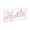 Pink, variant on Hustle 11.88" X 5.88" Contemporary Glam Acrylic Box USB Operated LED Neon Light, Pink