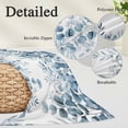 thumbnail image 2 of Blue Green Eucalyptus Leaves Pillow Covers, Linen Long Throw Pillow Case, Spring Summer Botanical Holiday Pillow Protector Decorative Cushion Cover for Living Room/Bedroom 20" x 36", 2 of 8