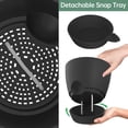 thumbnail image 4 of FIASON 2 Pack 10 Inch Matte Black Self Watering Planters, Modern Plastic Plant Pots with Drainage Holes, Detachable Black Base Tray and Watering Lip for Indoor Outdoor Houseplants, 4 of 9