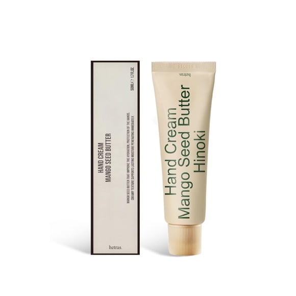 hetra. Crema de manos perfumada - Fragancias inspiradas en la naturaleza para manos nutridas y sedosas (50 ml) (Hinoki)