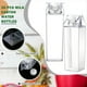 thumbnail image 2 of 3 Piezas de Botella de Agua de Leche de 1000 Ml, Botella de Plástico Cuadrada para Café, Leche, Botella de Jugo Portátil Reutilizable A Prueba de Fugas para Acampar, 2 of 5