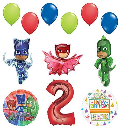 Mayflower Products PJ Masks 2nd Birthday Party Supplies Catboy, Owlette ...