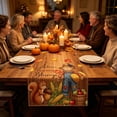 thumbnail image 4 of Antqov Fall Table Runner, 13x47" Maple Leaf Linen Thanksgiving Table Runner Autumn Table Cloth Fall Decorations for Home Kitchen Dining Room Supplies, 4 of 9