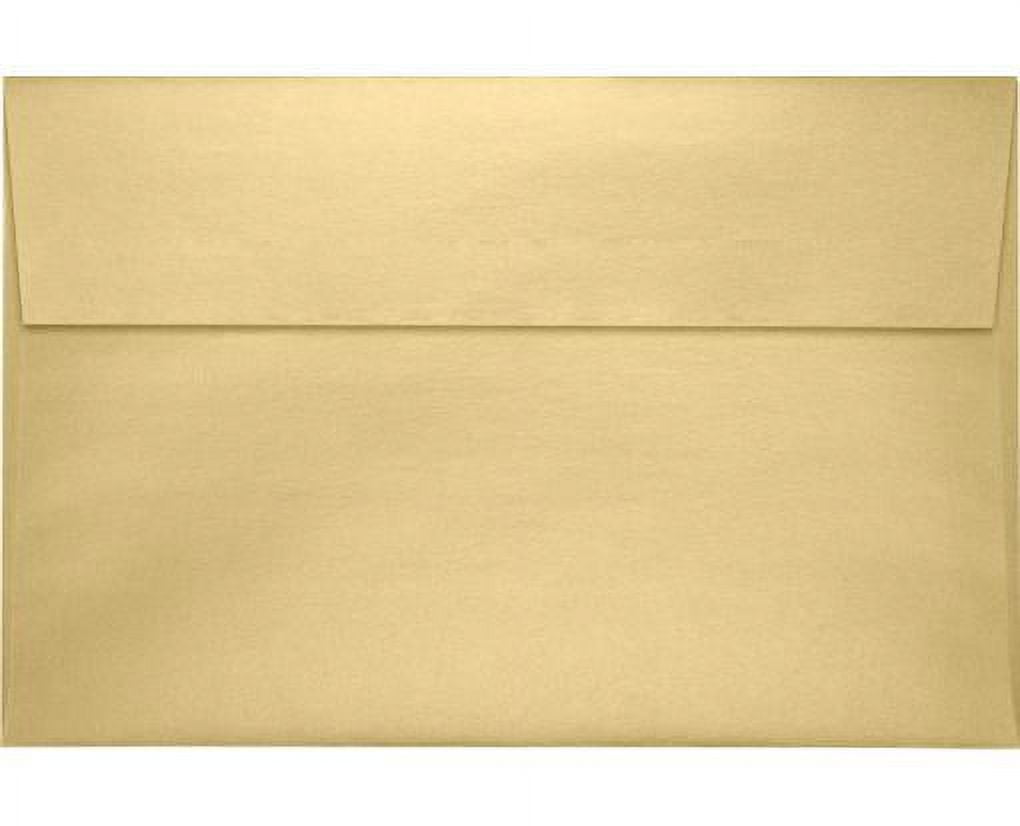 Luxpaper A9 Invitation Envelope, (5 3/4 X 8 3/4), Blonde Metallic, 250/Pack