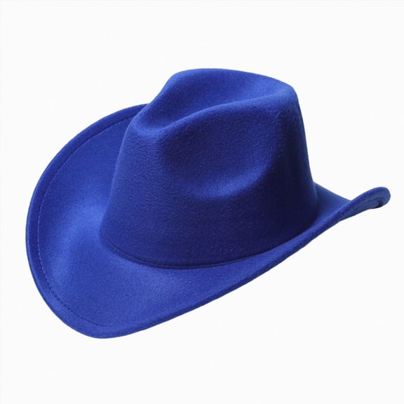 Ccpelsie Toddler Western-Cowboy-Hat Classic Cowgirl-Hat for 4t 5t 6t 7t Kids Boys Girls Bull-Head for Party(Blue,4-10 Years)