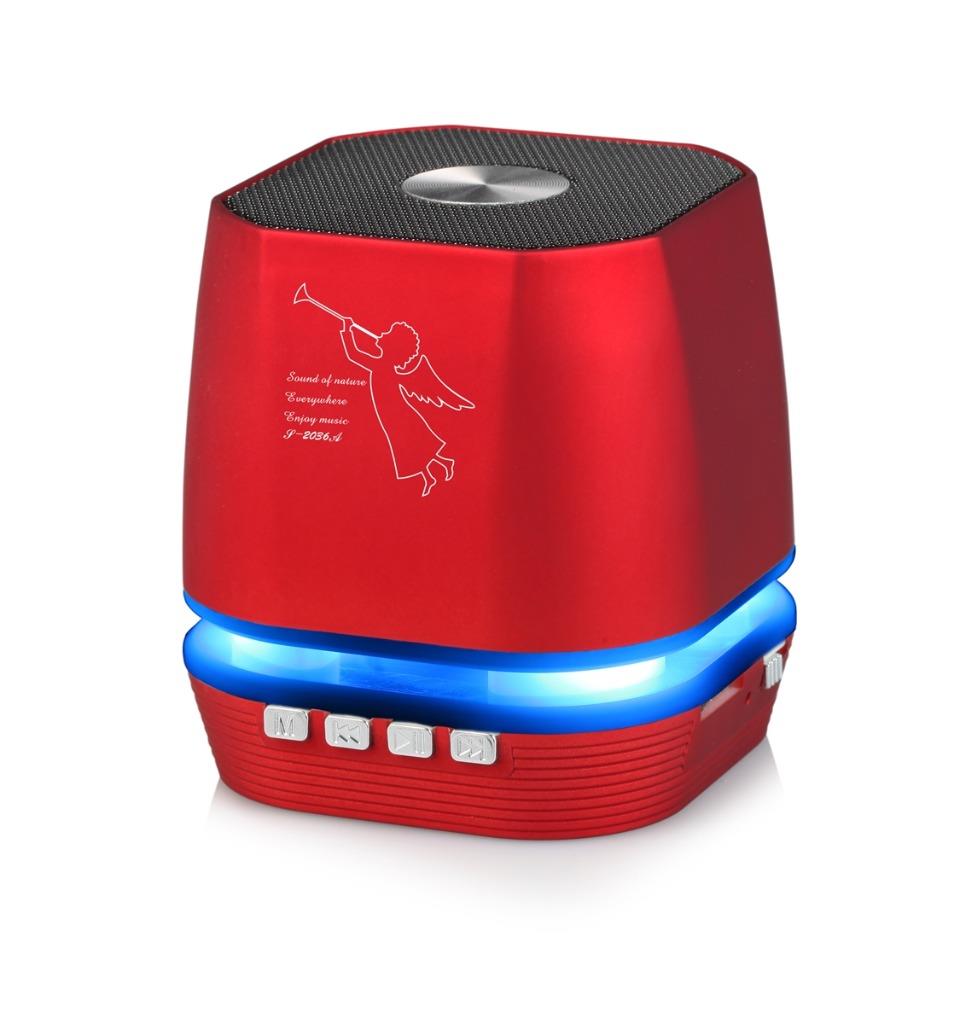 Lighting Wireless Speaker w/ FM Radio for Apple iPhone Xs, iPhone Xs Max/ Xs Plus/ XR/ X, iPhone 8/ 8 Plus/ 7/ 6S (Red) - image 1 of 3