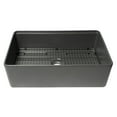 thumbnail image 3 of ALFI brand ABFS3320S-GM Grey Matte Workstation 33" x 20" Single Bowl Step Rim Fireclay Farm Sink with Accessories, 3 of 7