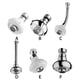 thumbnail image 5 of Toystoory Aireador de grifo de ducha, ahorro de agua, boquilla de filtro de fregadero de baño ajustable, adaptador de rociador de grifo de Juegos de accesorios de baño Cabeza de metal plateado, 5 of 6