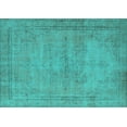 thumbnail image 1 of Ahgly Company Indoor Rectangle Oriental Turquoise Blue Industrial Area Rugs, 4' x 6', 1 of 4
