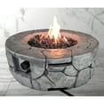 thumbnail image 4 of DUOSONG 9'' H X 28'' W Fiber Reinforced Concrete Outdoor Fire Pit Stone Gray Concrete Garden & Outdoor Outdoor Heating, 4 of 5