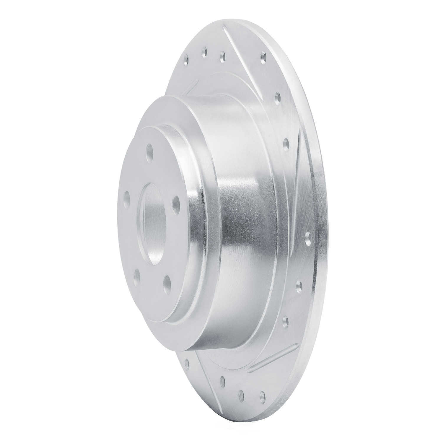 Dynamic Friction Company 631-13032R DFC Brake Rotor - Drilled And Slotted - Silver