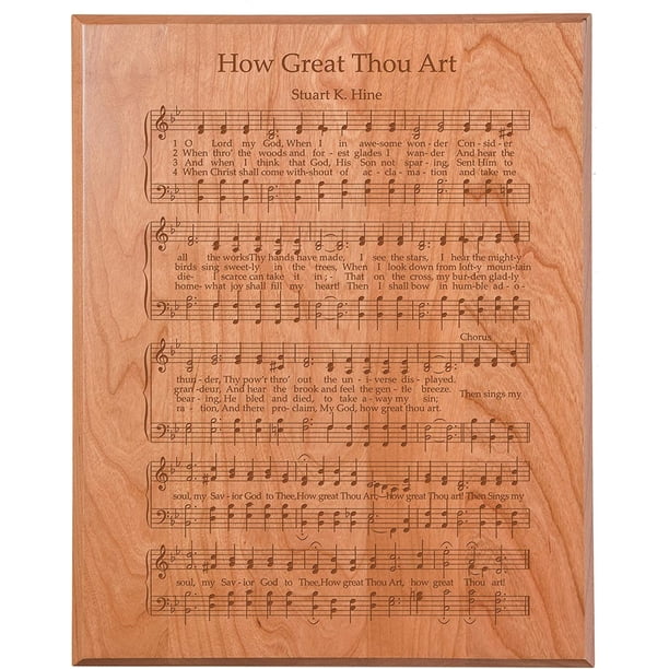Lifesong Milestones Music Sheet Theme Wall Hanging Sign How Great Thou Art Walmart Com Walmart Com
