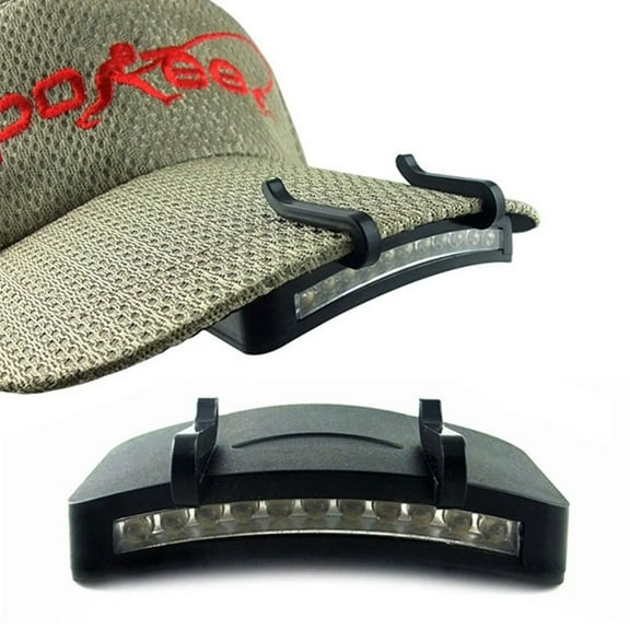 Super bright LED headlights - Outdoor fishing, camping and hunting flashlights that clip onto a hat.