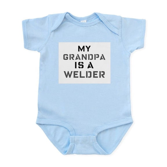 CafePress - My Grandpa Is A Welder Infant Bodysuit - Baby Light Bodysuit, Size Newborn - 24 Months