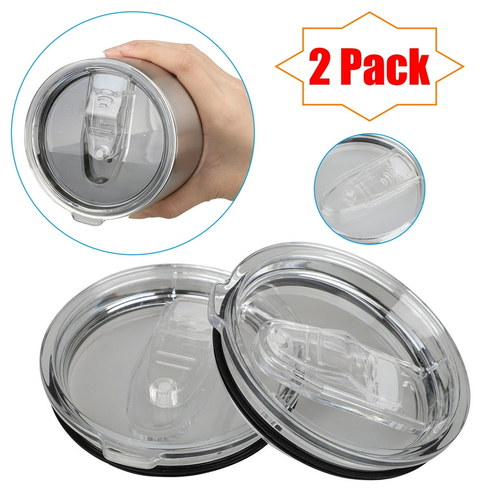 2PCS Tumbler Lid Cover Replacement Fits for 30oz Yeti and Ozark Trail, Splash Resistant, Leak
