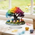 thumbnail image 3 of Huevos de Pascua Decorativos para la Decoración Del Hogar Soporte de Acrílico con Coloridos Árboles Y Huevos Decoración de Vacaciones para Dormitorio de Estudio O Mesas de la Sala de Estar, 3 of 6