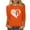 Orange, variant on Orange Shirts for Women T-Shirts for Women Ladies' Orange Shirt Japanese Fashion Printed Round Neck 3/4 Sleeve T-Shirt Loose Top Womens Fashion Tops Wear Orange T-Shirt