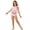 Pink, variant on 7-12Y Girls Ruffle Two-Piece Swimsuit, Polka Dot Bikini Set with Tiered Top for Beachwear & Summer