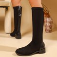 thumbnail image 5 of Taylonsss Women's Round Toe Back Zipper Knee-High Boots with Low Blocks Heel for Winter Casual Outdoor Comfortable Support Boots, 5 of 8
