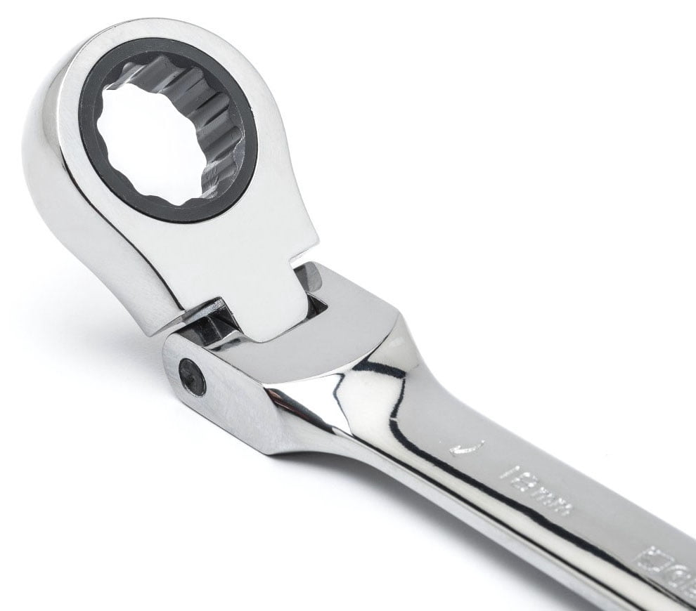 GearWrench 9901 12-Piece Metric Flex-Head Combination Ratcheting Wrench Set