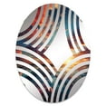 thumbnail image 2 of Designart "Sunset Horizon Splendor" Sky Baptist Fan Round Wall Mirror - Landscapes Oval Printed Decorative Mirror - Multiple Color Options, 2 of 5