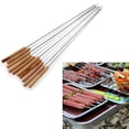 thumbnail image 2 of Lubelski 10 Pcs Aiguilles de Rôtissage pour Barbecue BBQ Outils de Rôtissage Brochette Pince Brochettes Kebabe, 2 of 8