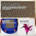 thumbnail image 6 of Interactive Cat Scratcher & Toy with 2 Self-Rotating Balls & 1 Kitten Cat Ball Track Toy Cat Scratcher, Purple, 6 of 8