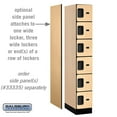 thumbnail image 3 of 12" Wide Six Tier Box Style Designer Wood Locker - 1 Wide - 6 Feet High - 21 Inches Deep - Maple, 3 of 3
