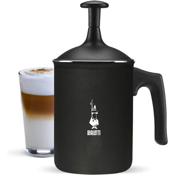 Bialetti 00AGR395 Tutto Crema Milk Frother, (6 Cup), 23 oz, Black