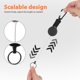 thumbnail image 3 of FOMIYES 4Ud Heavy Duty Retractable Badge Holder Keychain Key Ring, 3 of 8