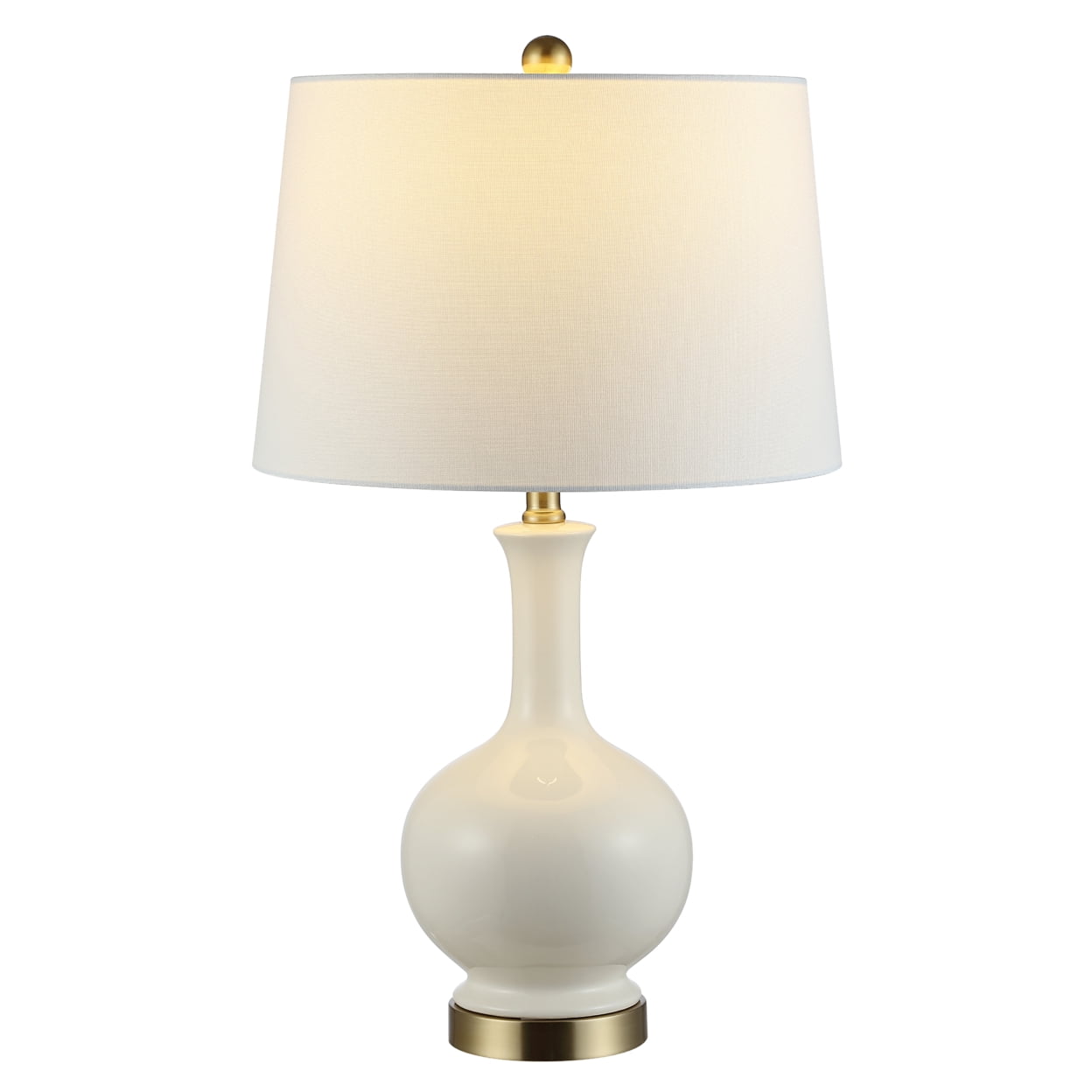 SAFAVIEH Bowie 26 in. Solid Ceramic Table Lamp, Cream