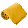 thumbnail image 4 of Imperial Home 50” x 60” Soft Fleece Throw Blankets Mustard Yellow 12 Pack, 4 of 6