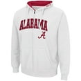 thumbnail image 2 of Men's Colosseum White Alabama Crimson Tide Arch & Logo 3.0 Full-Zip Hoodie, 2 of 3