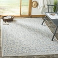 thumbnail image 2 of SAFAVIEH Linden Odetta Geometric Indoor/Outdoor Area Rug, Cream/Blue, 6'7" x 6'7" Square, 2 of 8