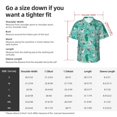 thumbnail image 5 of Fuzoiu Alapaca in Boho Print Hawaiian Shirt for Men, Summer Beach Casual Short Sleeve Button Down Shirts, Men’s Beach Summer Shirts with Pocket,Small, 5 of 7